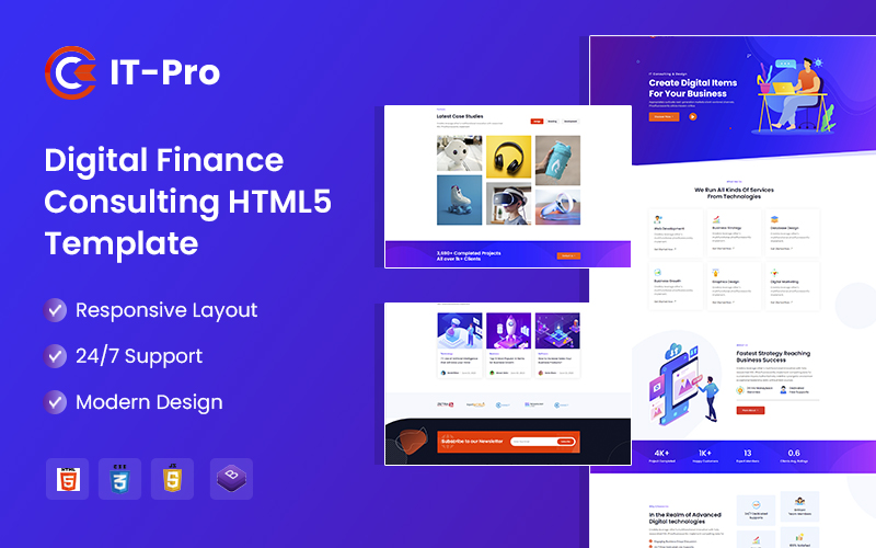 ITPRO – Digital and Finance Consulting  HTML5 Template