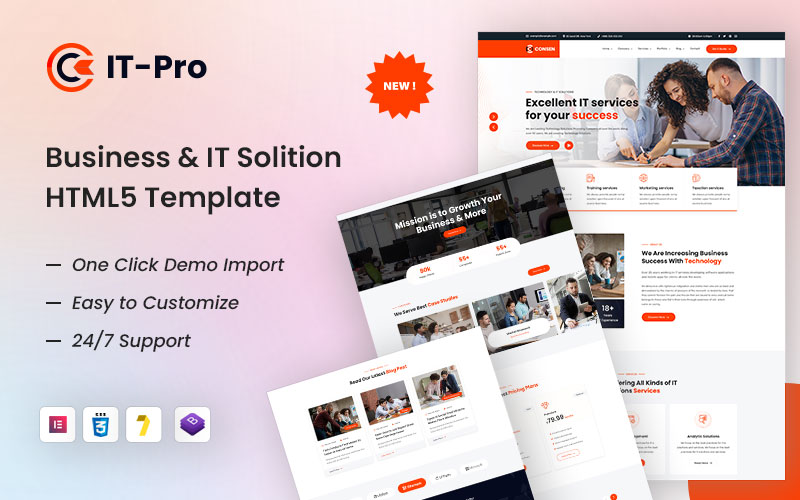 ITPRO –  Business and IT Solution  HTML5 Website