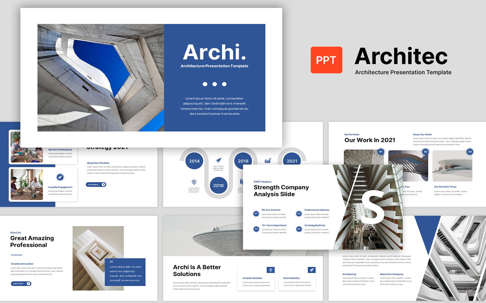 Archi Architecture Presentation PowerPoint Template
