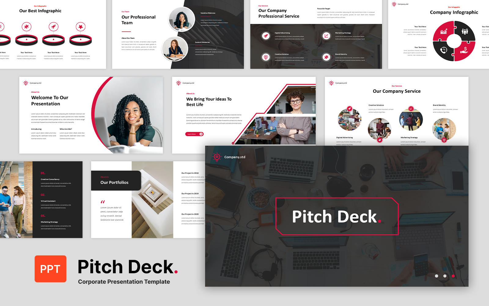 Elegant Pitch Deck Business PowerPoint