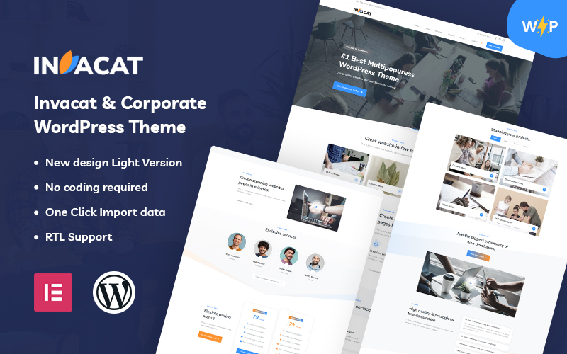 Invacat - Corporate WordPress Theme