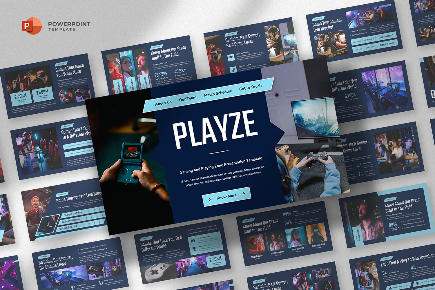 Playze - Gaming eSports Powerpoint Template