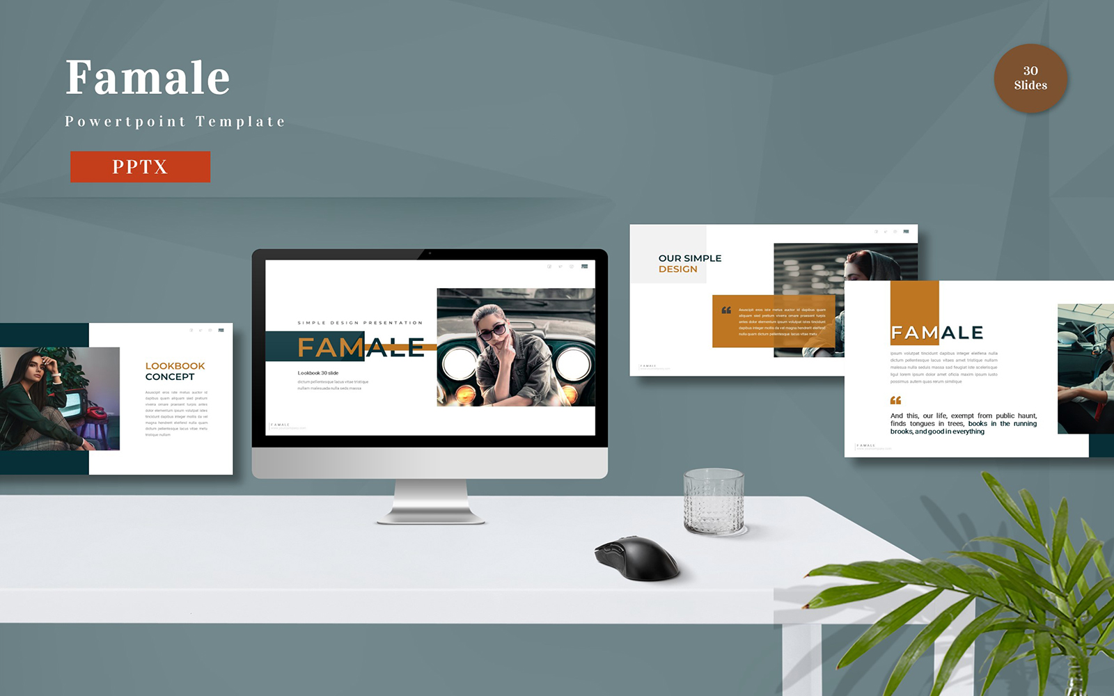 Famale - Powerpoint Template