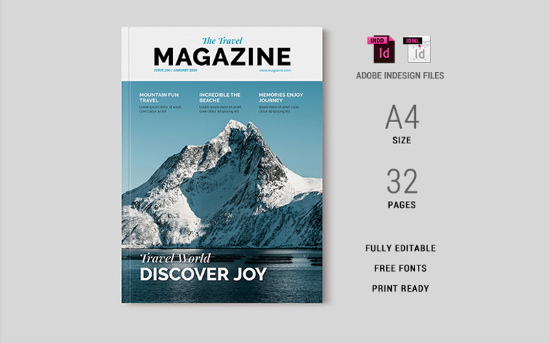 Travel Magazine Template 10