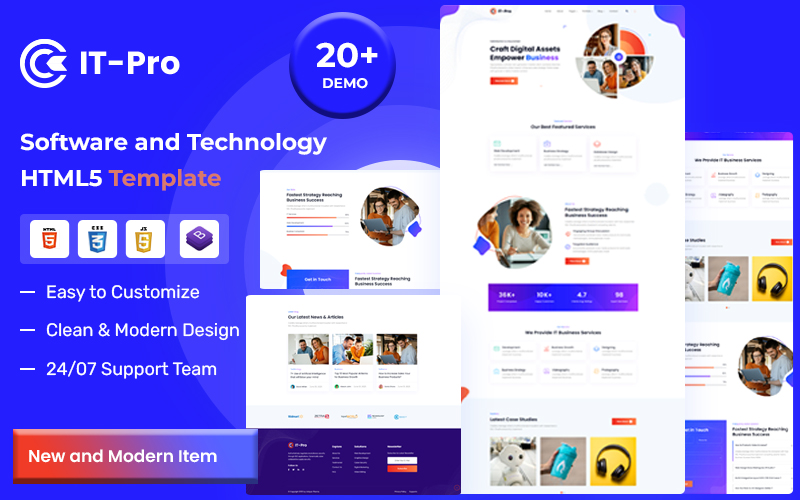 ITPRO – Software and Technology HTML5 Template