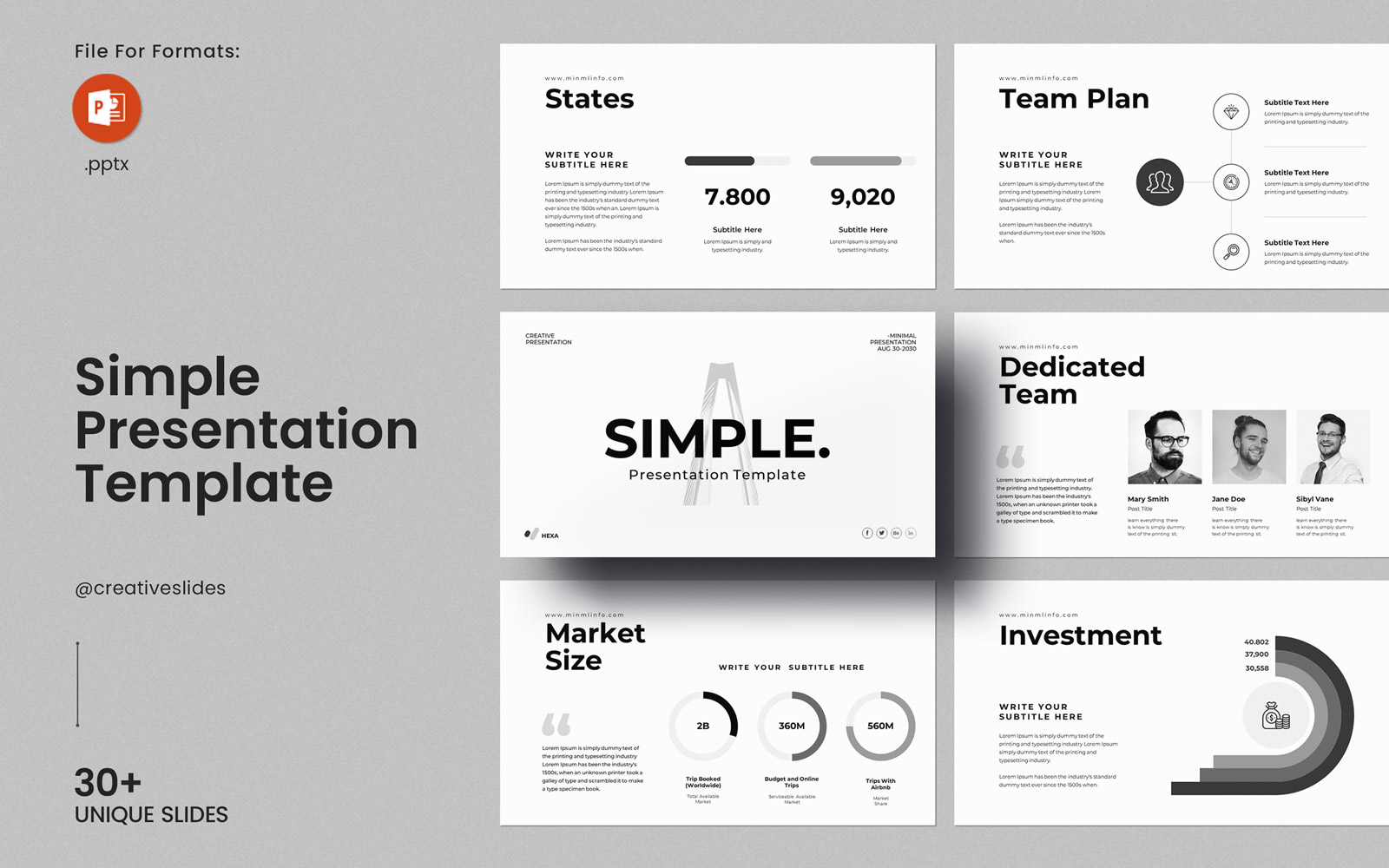 Simple PowerPoint Presentation Layout