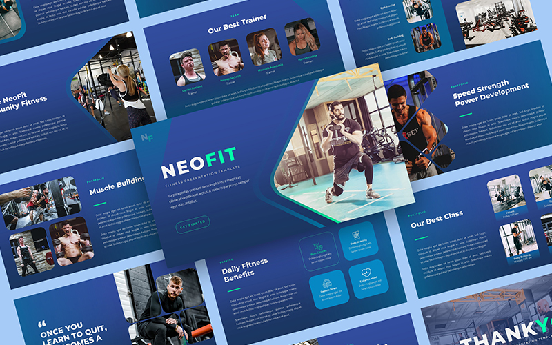 NeoFit-Fitness PowerPoint Template