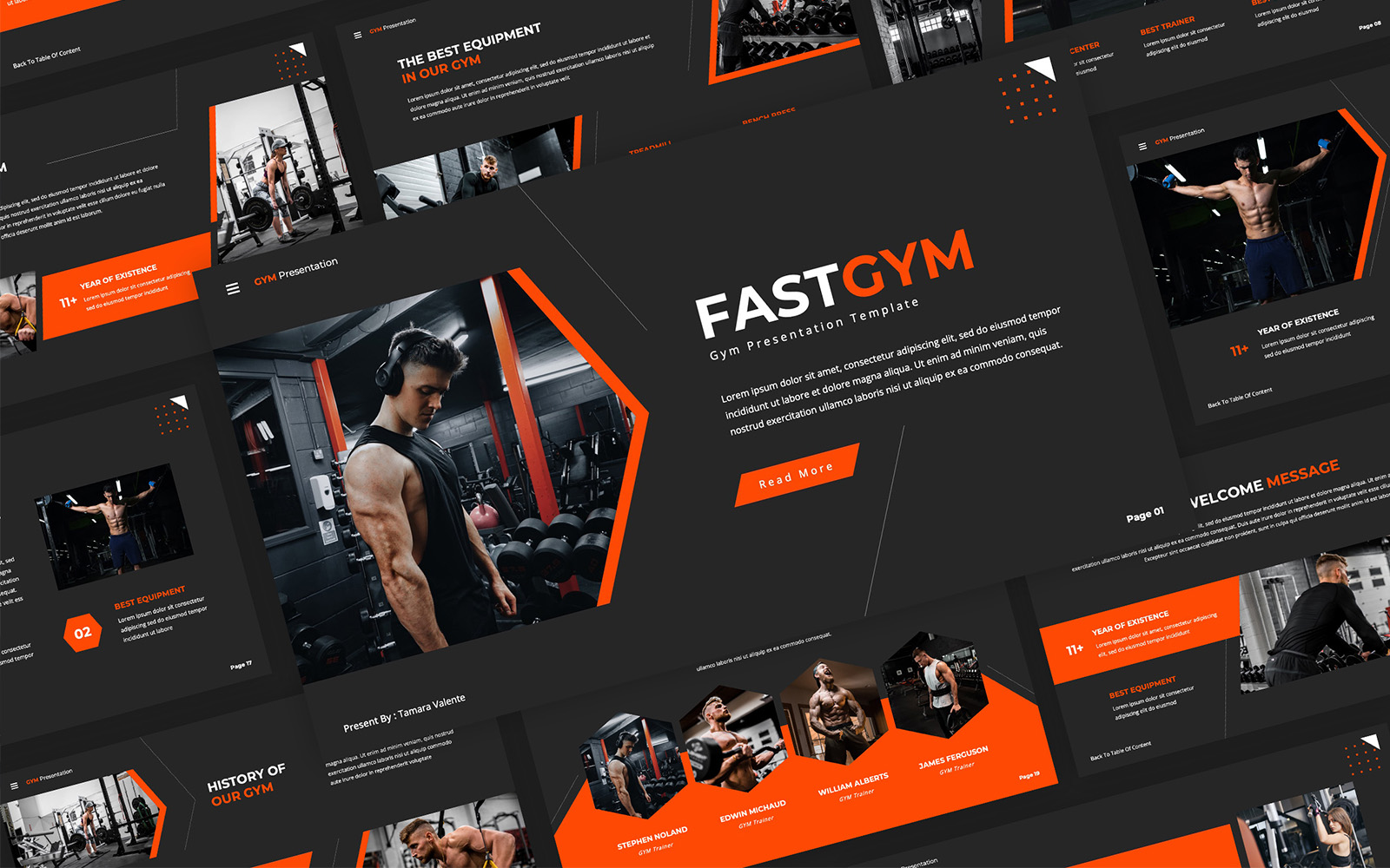 Fastgym - Gym PowerPoint Template