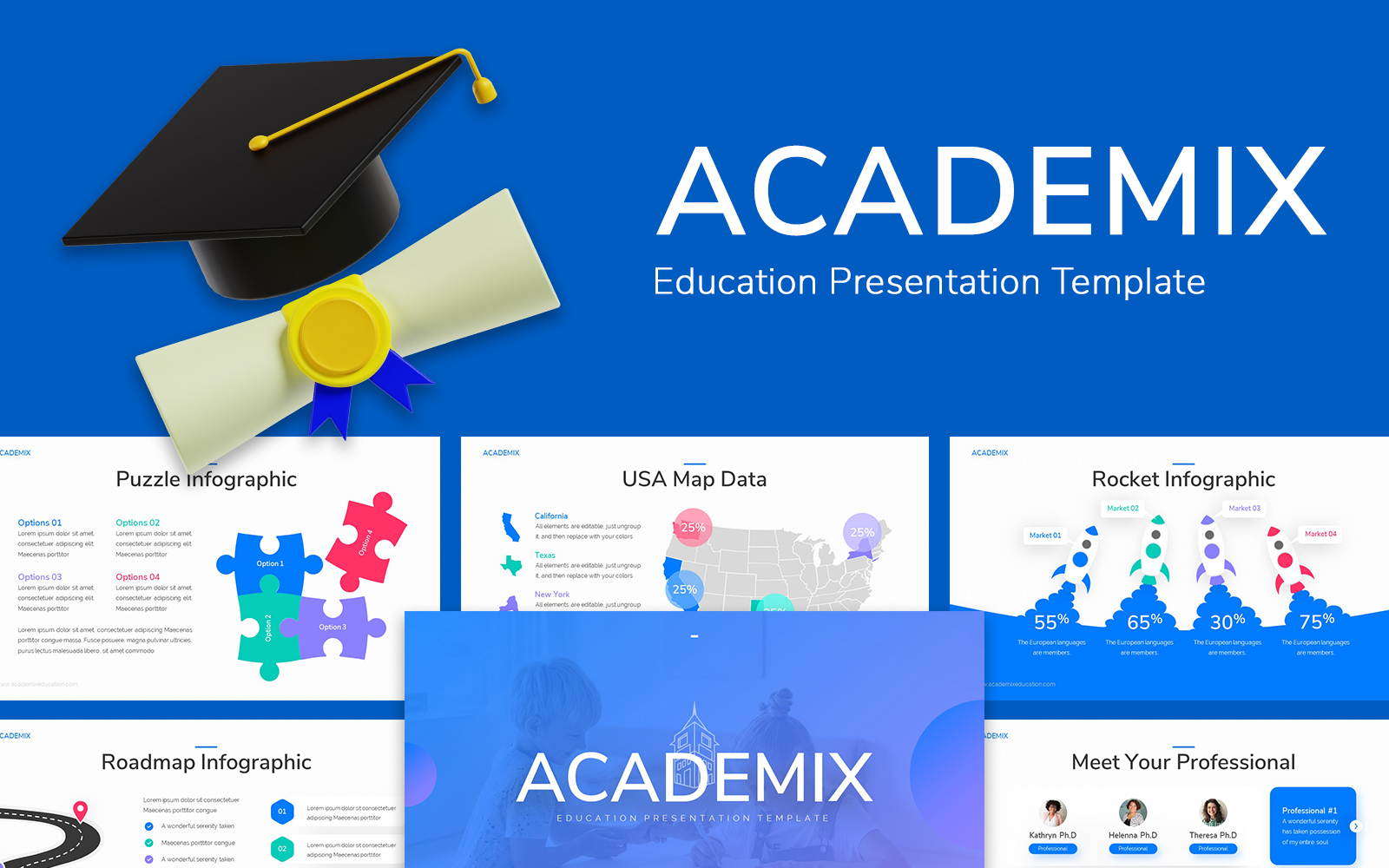 Academix Education PowerPoint Template