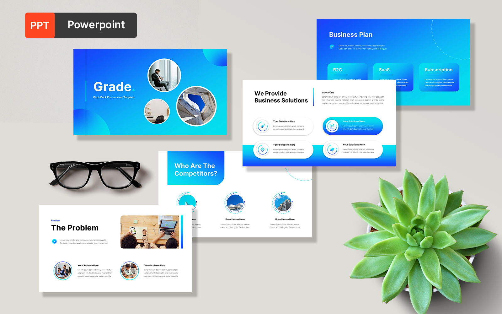 Grade Business Pitch Deck Template