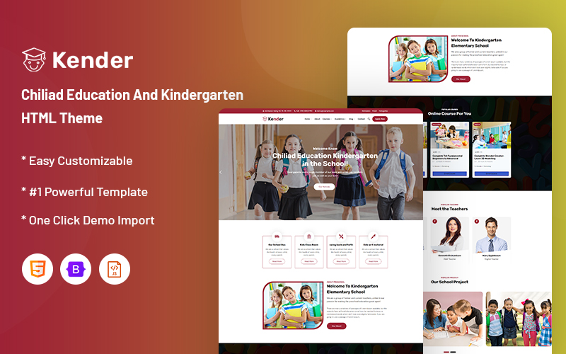 Kender – Chiliad Education And Kindergarten Website Template