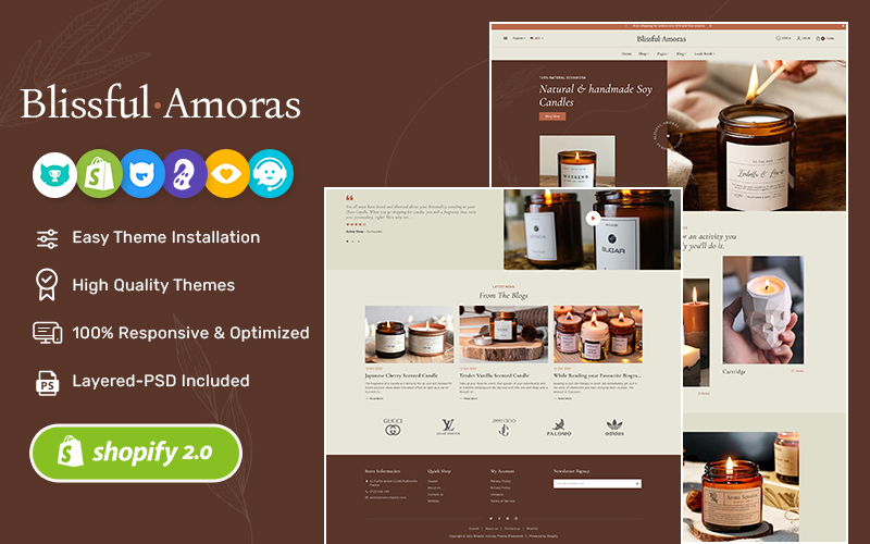 Blissful Amoras - Minimal Shopify Multipurpose Responsive Theme
