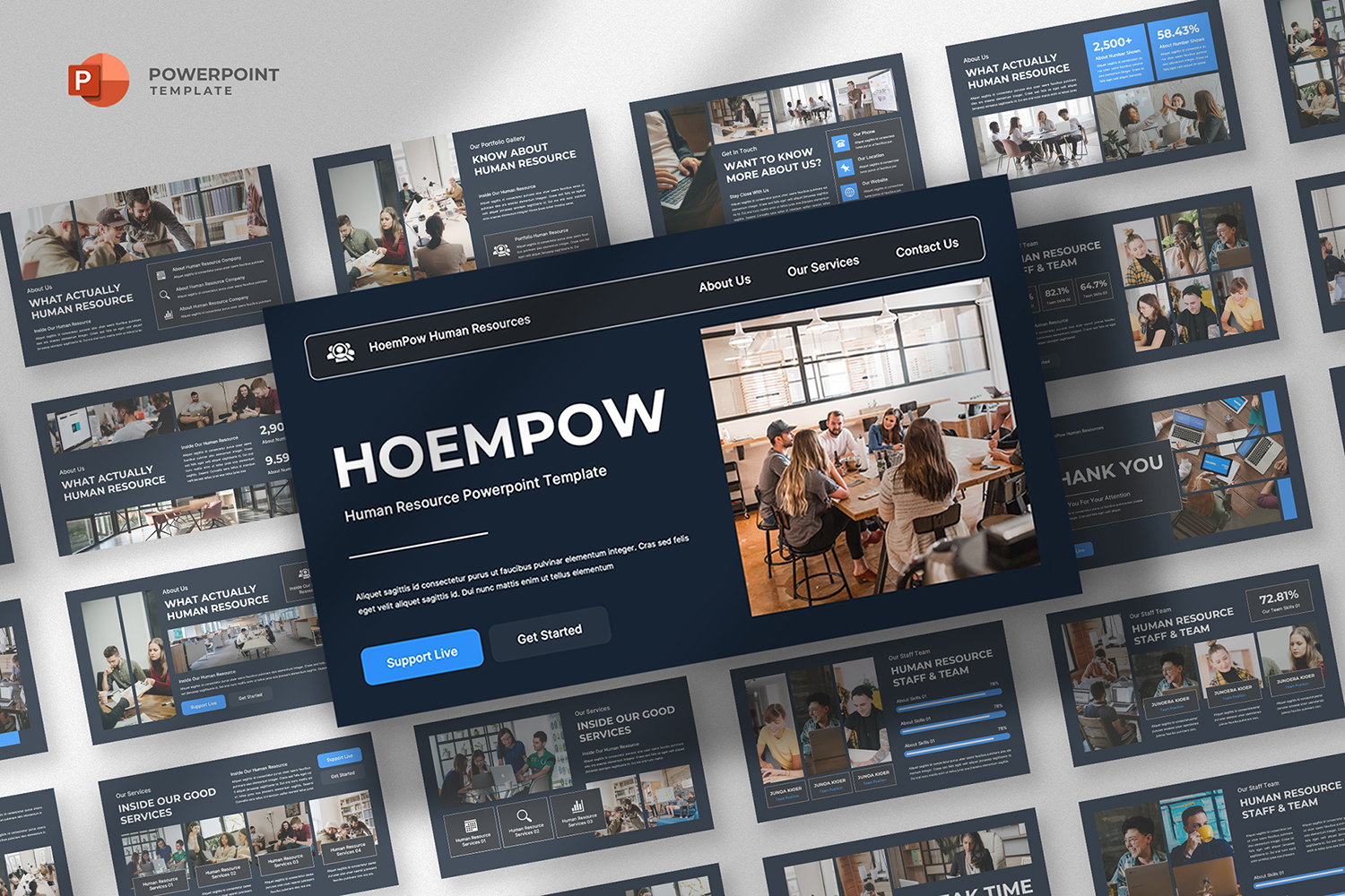 Hoempow - Human Resources Powerpoint Template