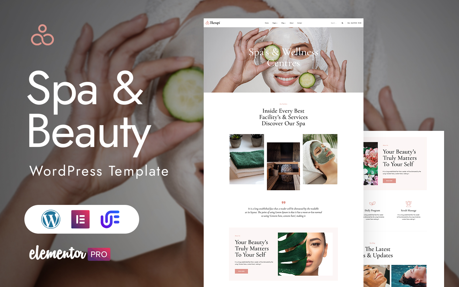 Therapi - Spa And  Beauty Elementor WordPress Theme