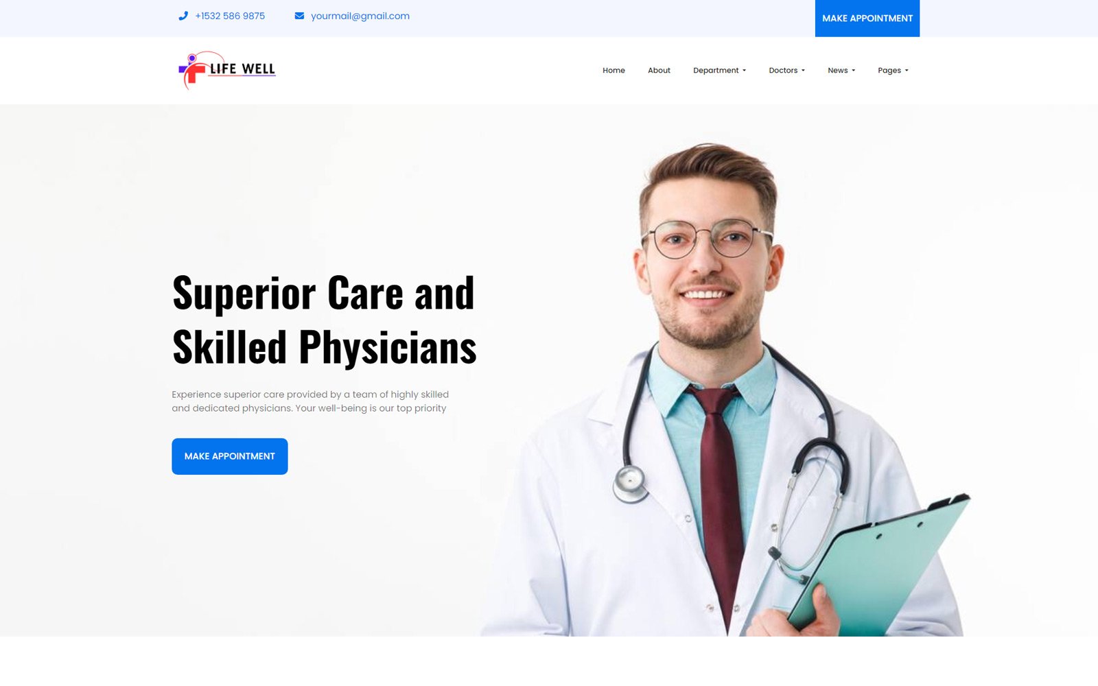 Life Will | Medical Website Template