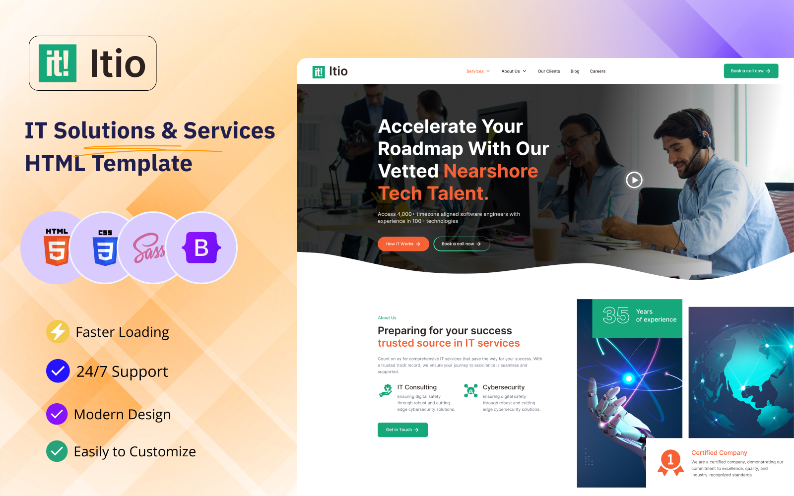 Itio - IT Solutions and Services HTML Template