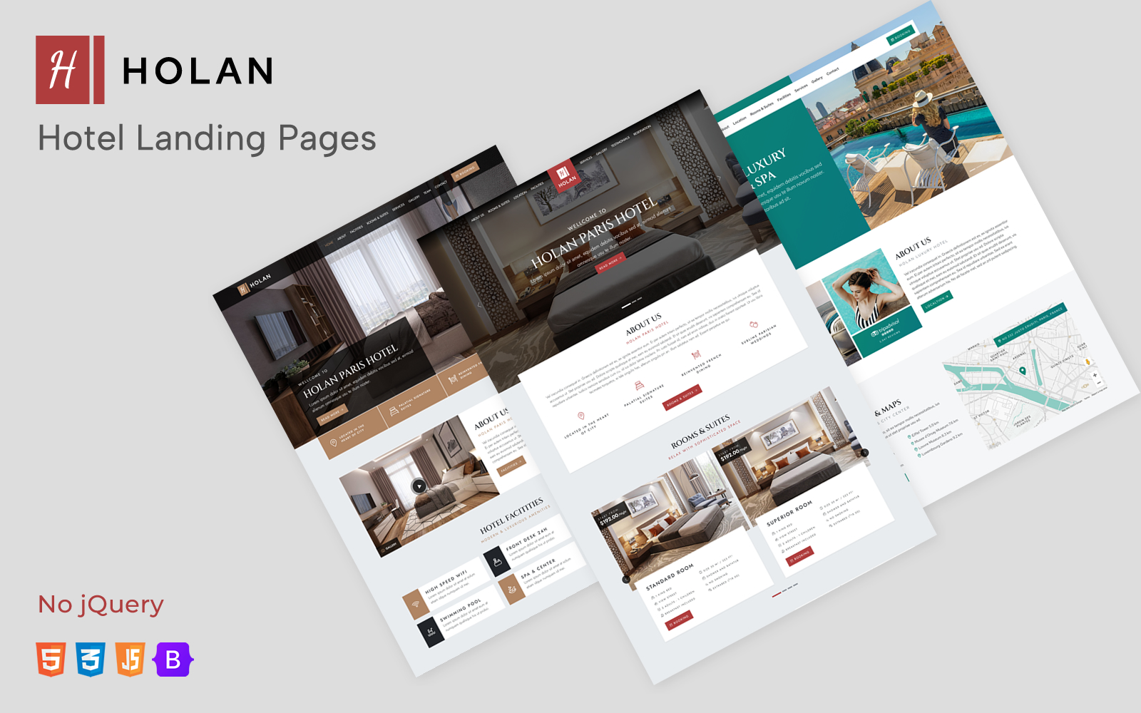 Holan - Hotel Landing Page Template
