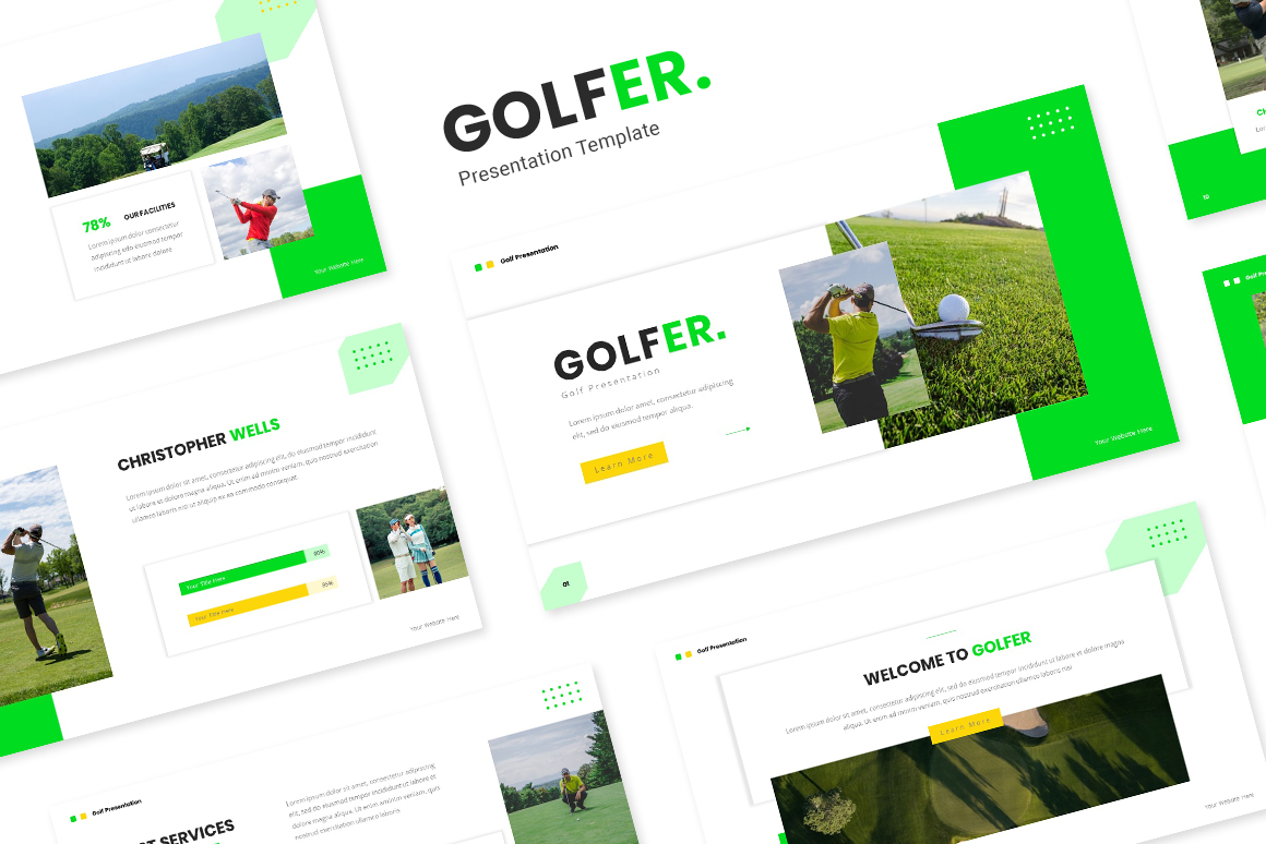 Golfer - Golf Powerpoint Template