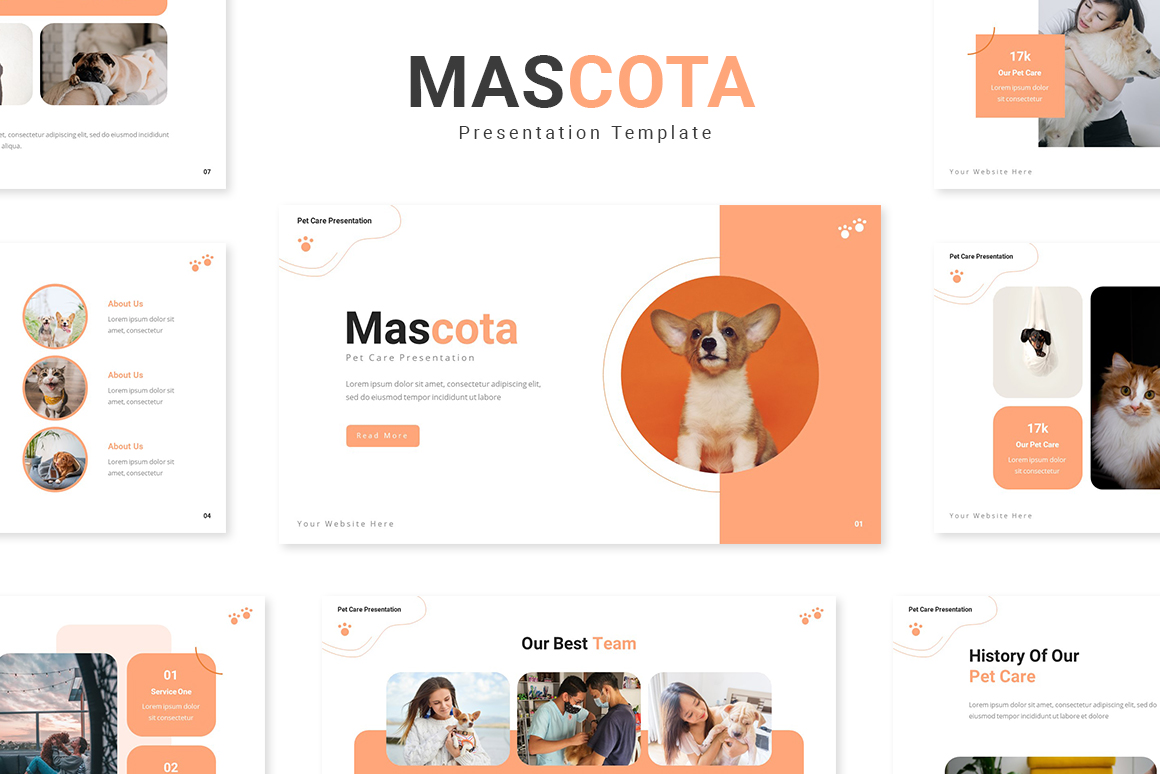 Mascota - Pet Care Powerpoint Template