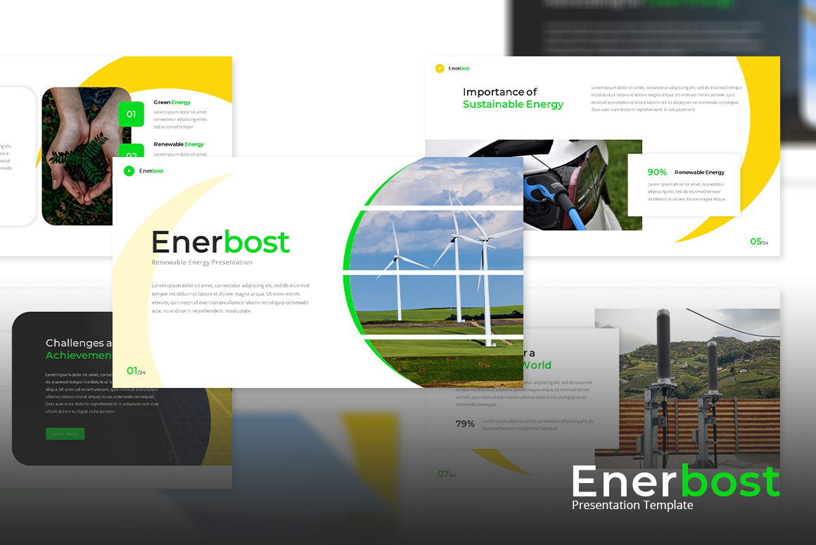 Enerbost - Renewable Energy Powerpoint Template