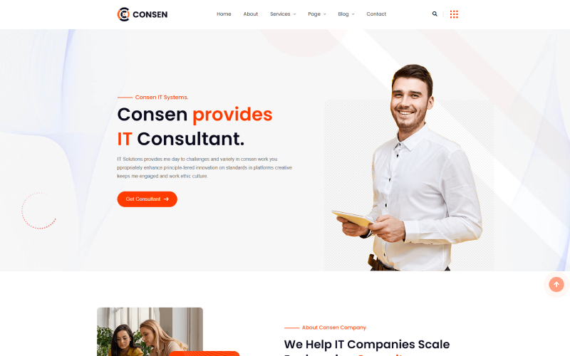 Consen – IT Consulting and Finance HTML5 Template