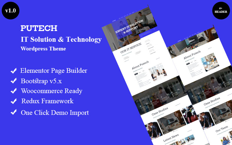Putech - IT Solution & Technology Wordpress Theme