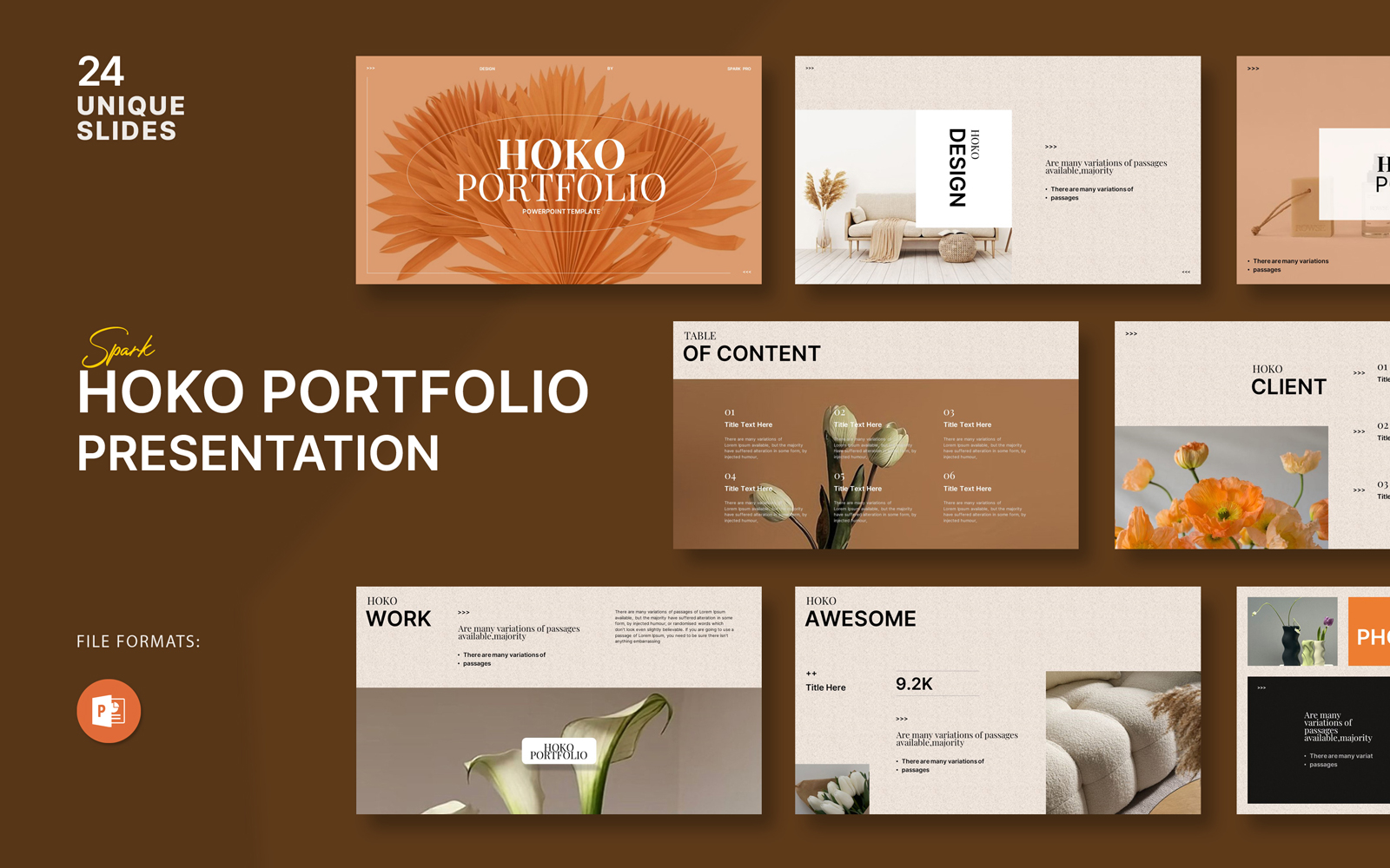 Hoko Portfolio PowerPoint Template