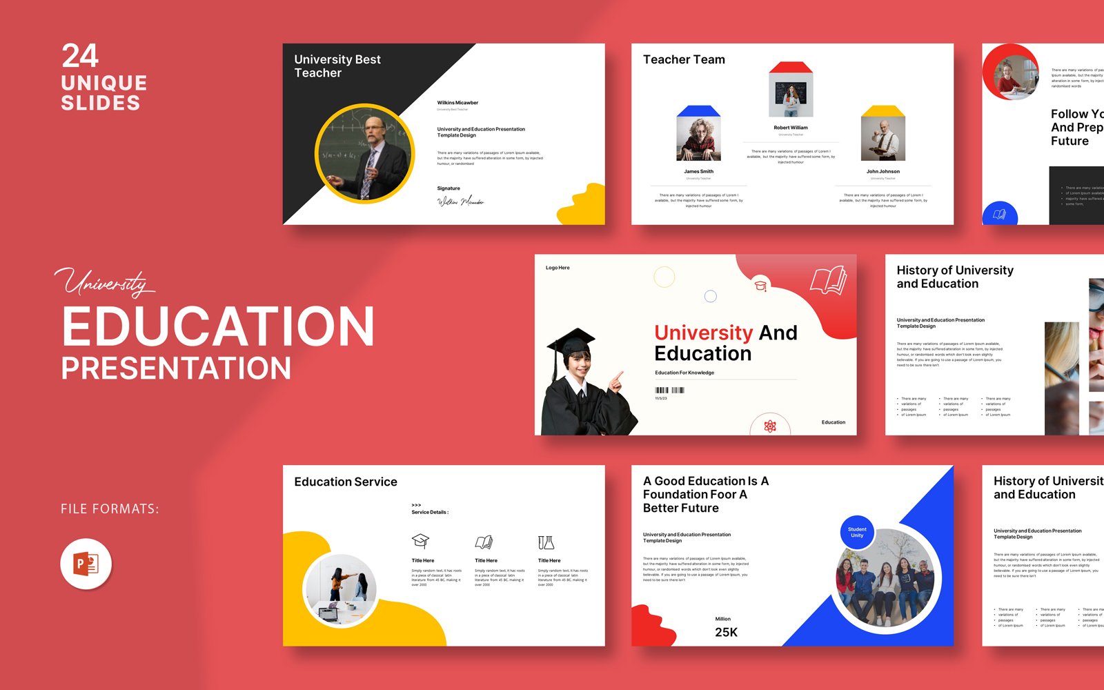 University Education Presentation Template Design