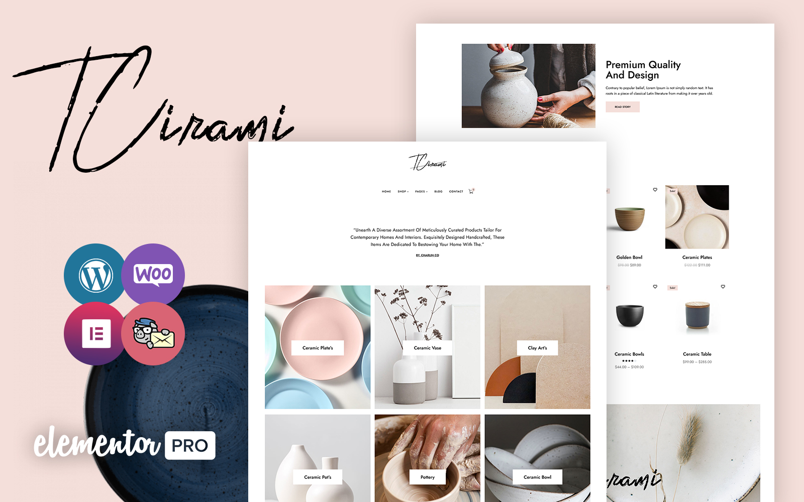 Tcerami – Ceramic Store  WordPress Elementor Theme