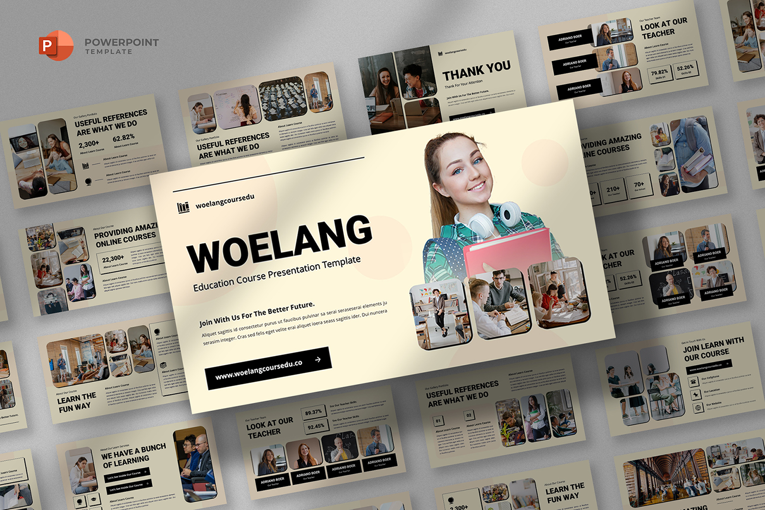 Woelang - Course & Education Powerpoint Template