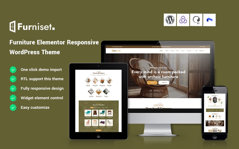 Furniset - Furniture Elementor  WordPress Theme