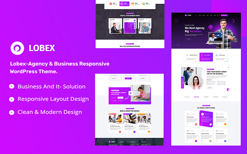 Lobex - Agency and Business Responsive WordPress Theme