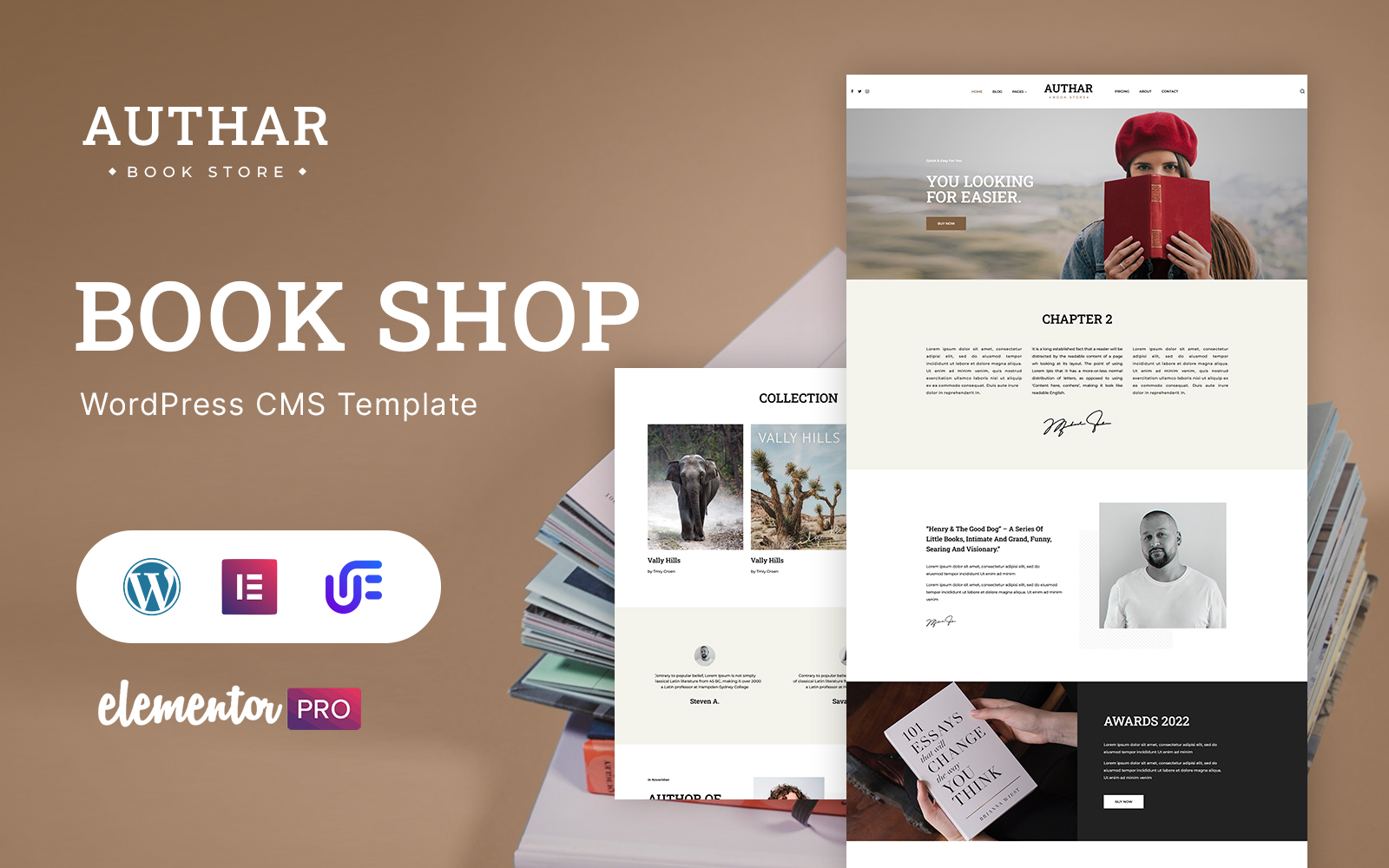 Authar – Book Author WordPress Elementor Theme