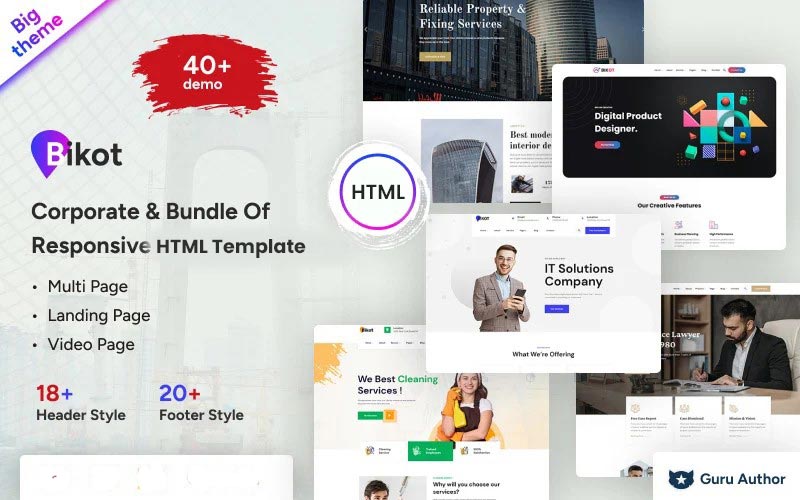 Bikot - Corporate &Multipurpose HTML5 Website Template