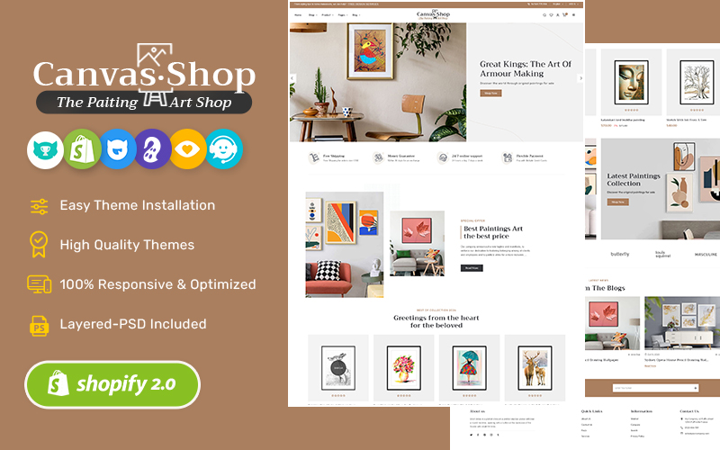 CanvasArt - Crafted Shopify For Painting, Art, Crafts, Home Decor & Furniture