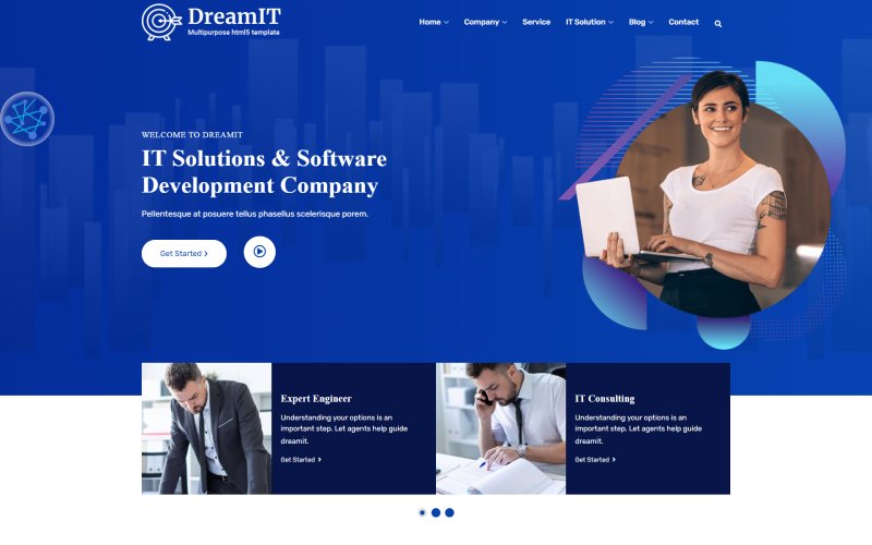 IT Solution & Business Company Service HTML5 Template