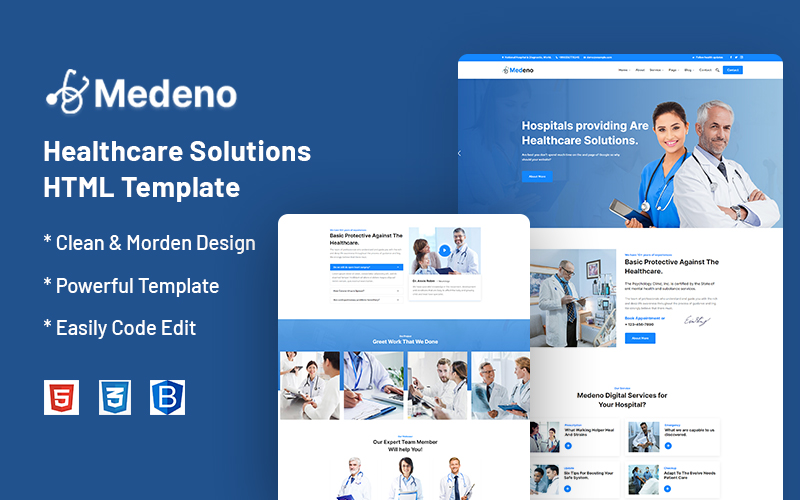 Medeno – Healthcare Solutions Website Template