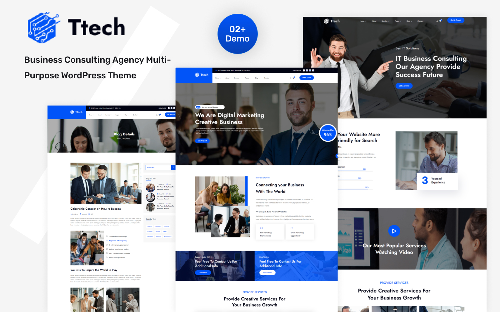 Ttech-Business Consulting Agency WordPress Theme