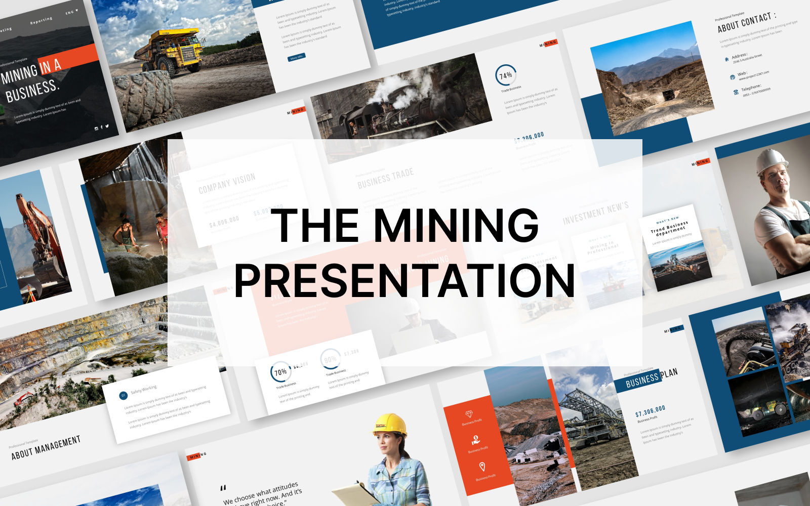 The Mining Powerpoint Presentation Template