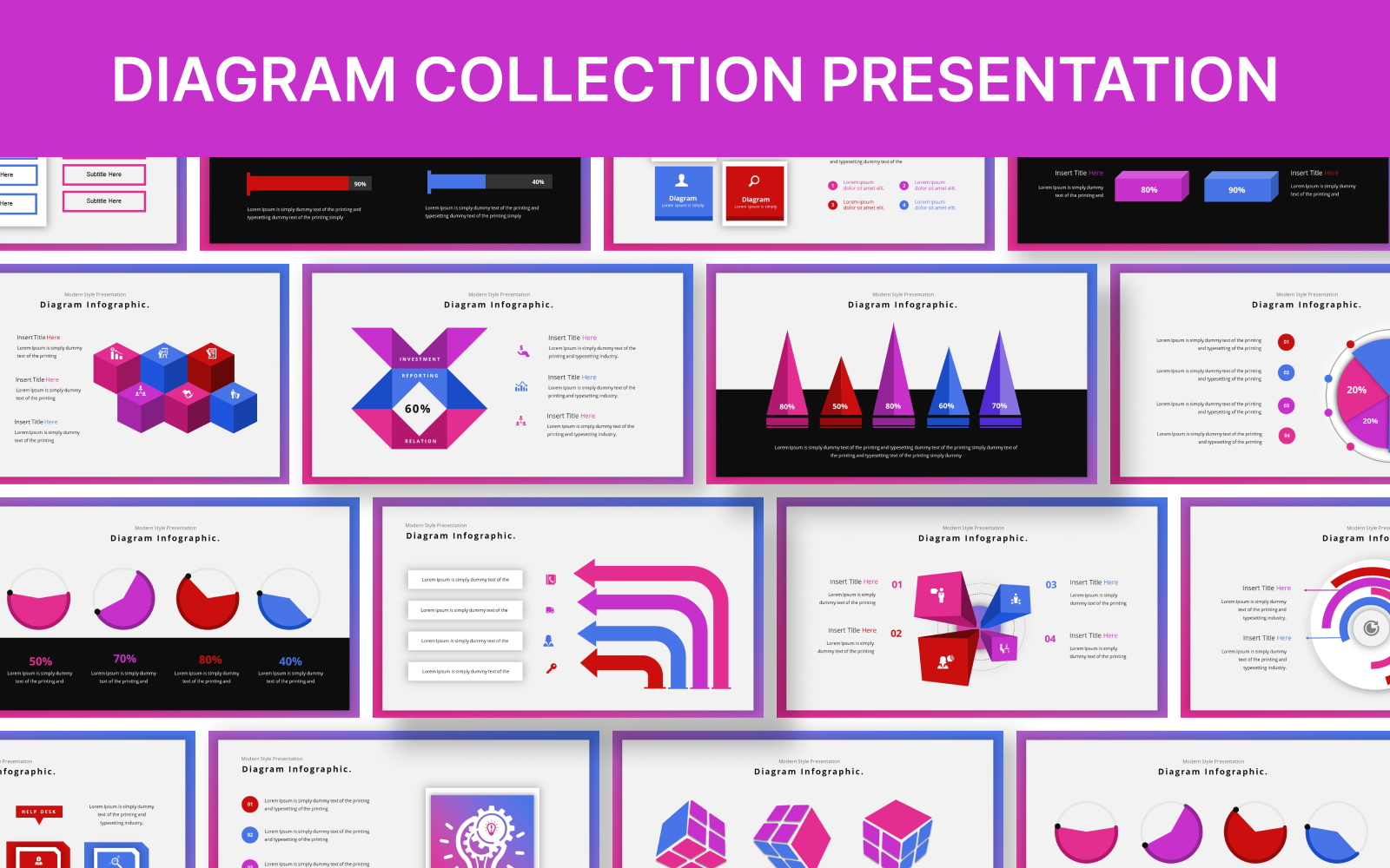 Diagram Collection Powerpoint Infographic Template
