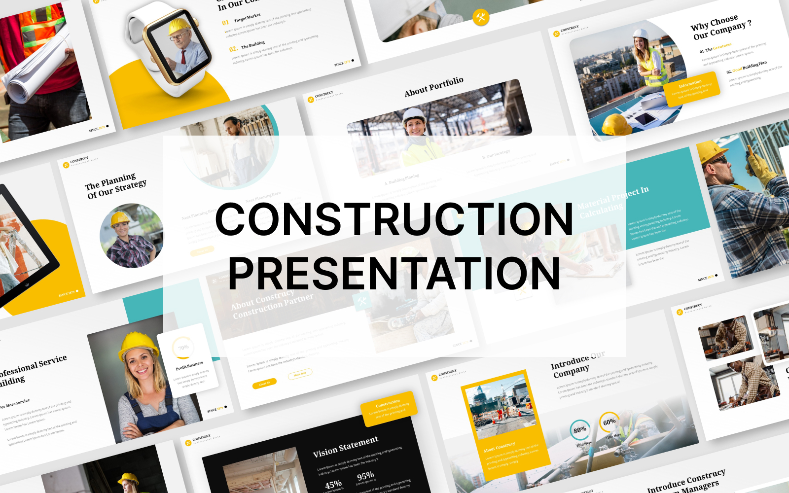 Construct Powerpoint Presentation Template