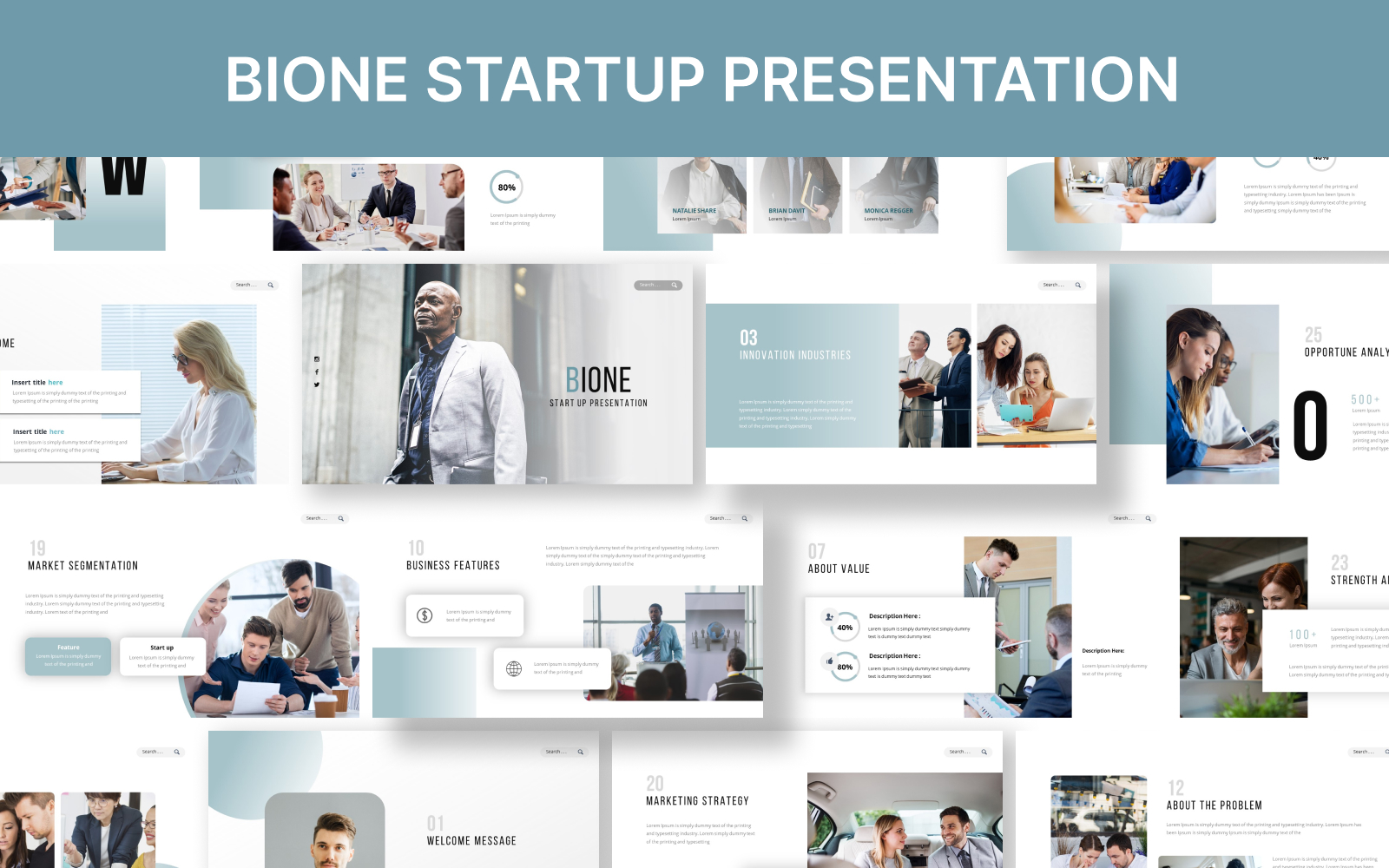 Bione Startup Powerpoint Presentation Template