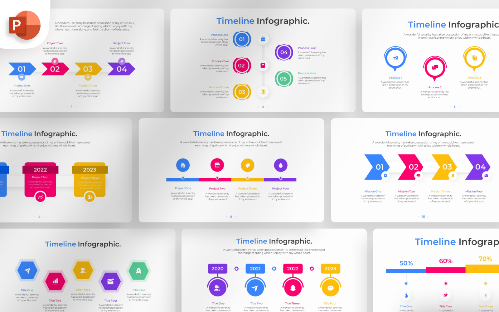 Timeline PowerPoint Infographic Template