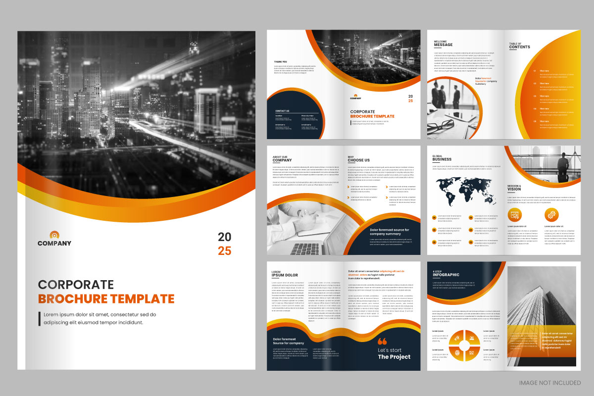 Creative corporate business brochure template, A4 Brochure Template