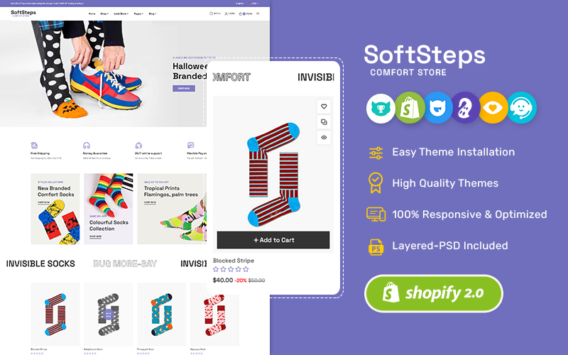 SoftSteps - Minimal Shopify theme for Socks & Fashion Accessories