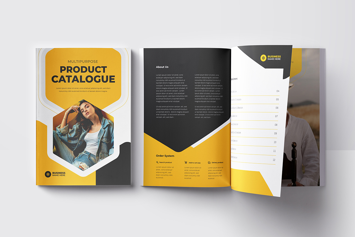 Product Catalog Layout Template Catalogue design