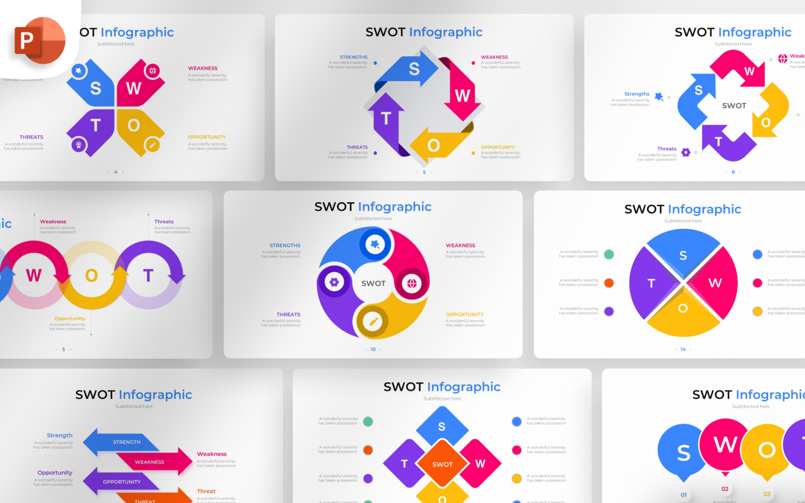 SWOT PowerPoint Infographic Template