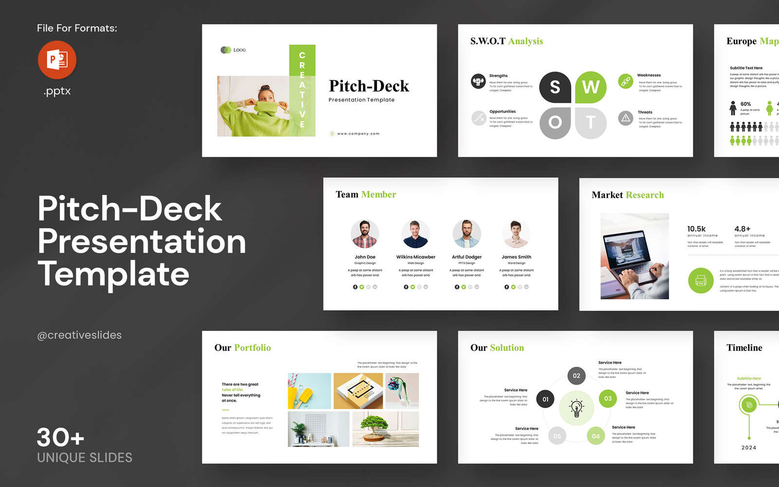 Business Pitch-Deck PowerPoint Layout