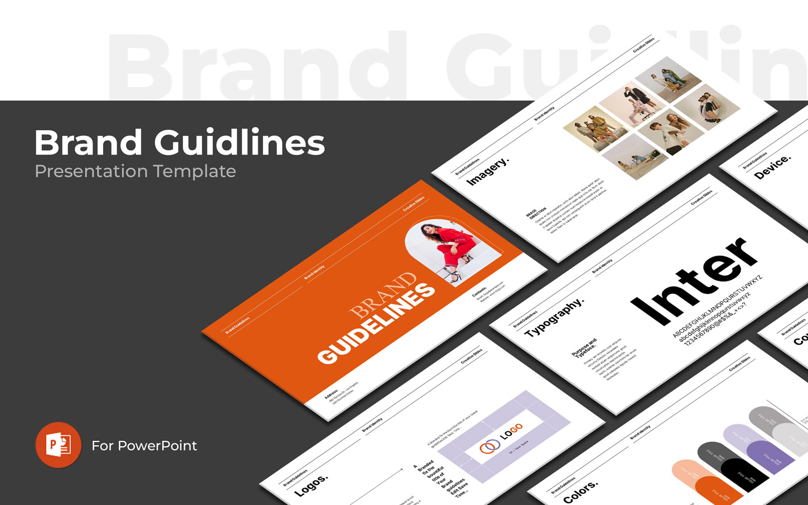 Creative Brand Guideline PowerPoint Template