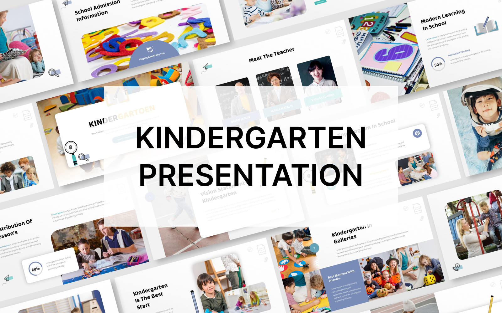 Kindergarten Powerpoint Presentation Template
